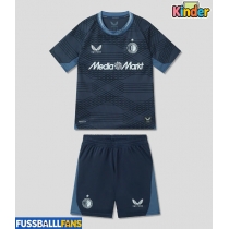 Feyenoord Auswärts Trikotsatz Kinder 2025-26 Kurzarm (+ Kurze Hosen)